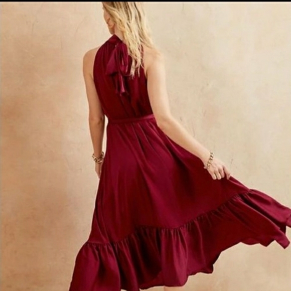 BNWT Banana Republic Red Halter Dress - Picture 2 of 7